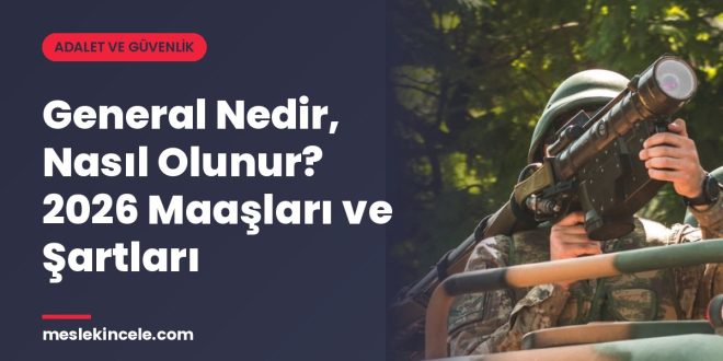 General Nedir, Nasıl Olunur? 2026 Maaşları ve Şartları