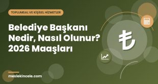 Belediye Başkanı Nedir, Nasıl Olunur? 2026 Maaşları