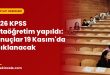 2026 KPSS Ortaöğretim yapıldı: Sonuçlar 19 Kasım'da açıklanacak