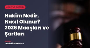 Hakim Nedir, Nasıl Olunur? 2026 Maaşları ve Şartları