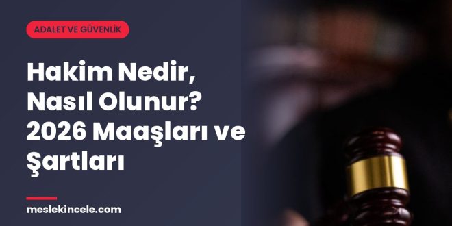 Hakim Nedir, Nasıl Olunur? 2026 Maaşları ve Şartları