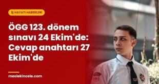 ÖGG 123. dönem sınavı 24 Ekim'de: Cevap anahtarı 27 Ekim'de