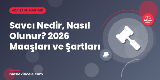 Savcı Nedir, Nasıl Olunur? 2026 Maaşları ve Şartları